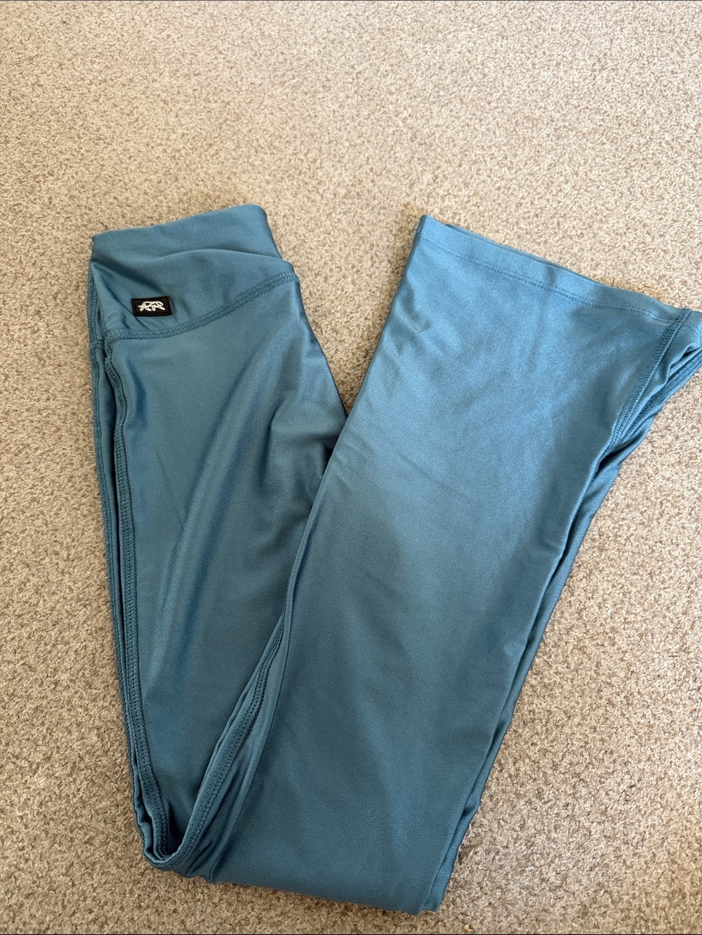 Kids Teal Active flare Leggings